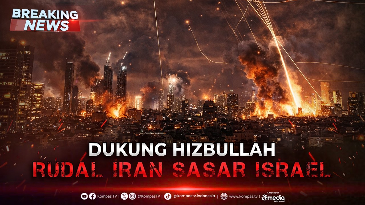 BREAKING NEWS - Dukung Hizbullah, Rudal Iran Sasar Israel Utara
