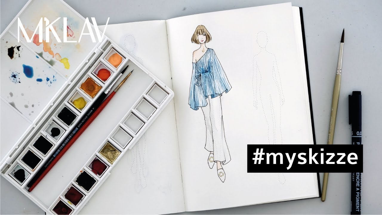 #myskizze: Watercolor Fashion Illustration