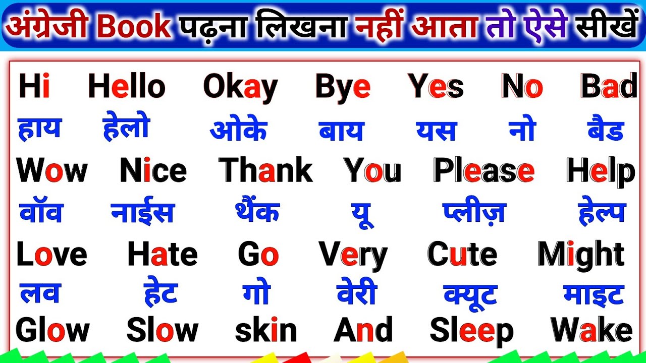 English Padhna Likhna Kaiso Sikhe | How to learn English From English | English Spelling RULES 