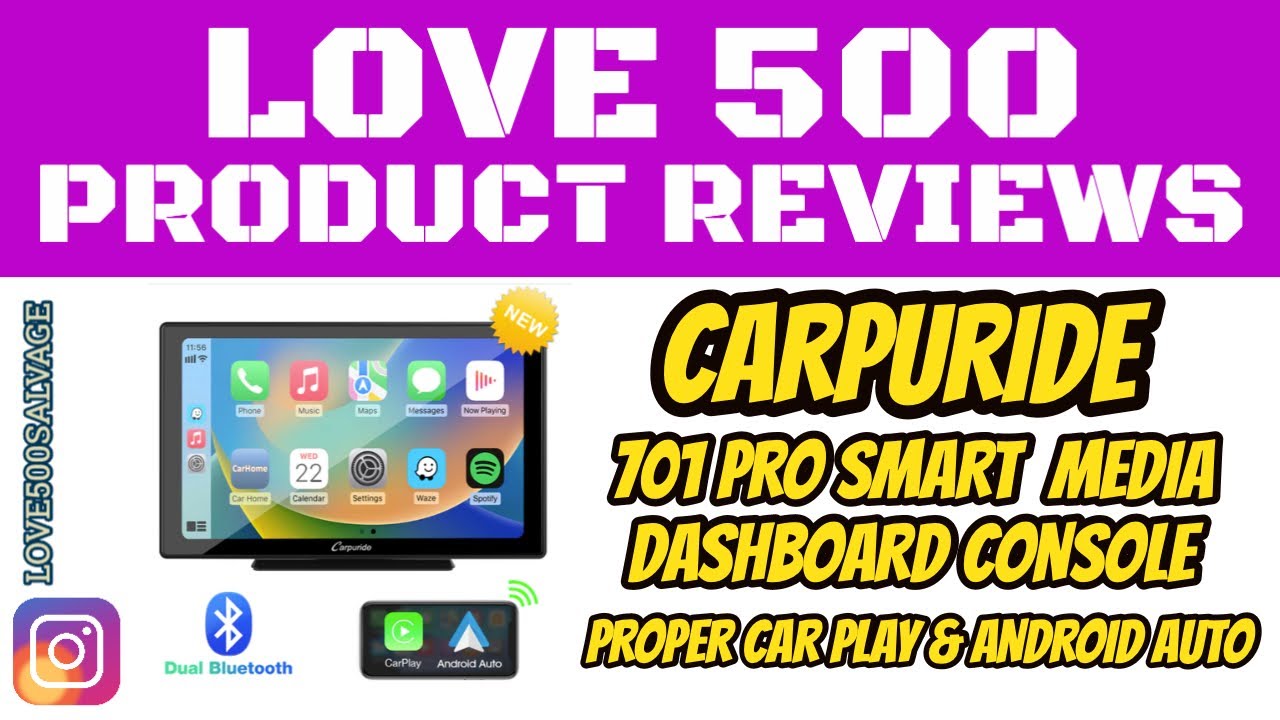 Carpuride 701 Pro Smart Media Dashboard Console Review. Incredible! $50 discount code in description