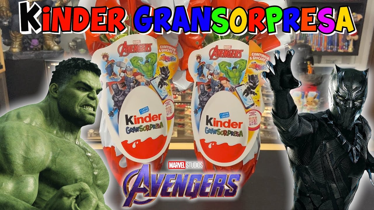 KINDER GRANSORPRESA AVENGERS! 💥 HULK SMASH!!! Pasqua 2022