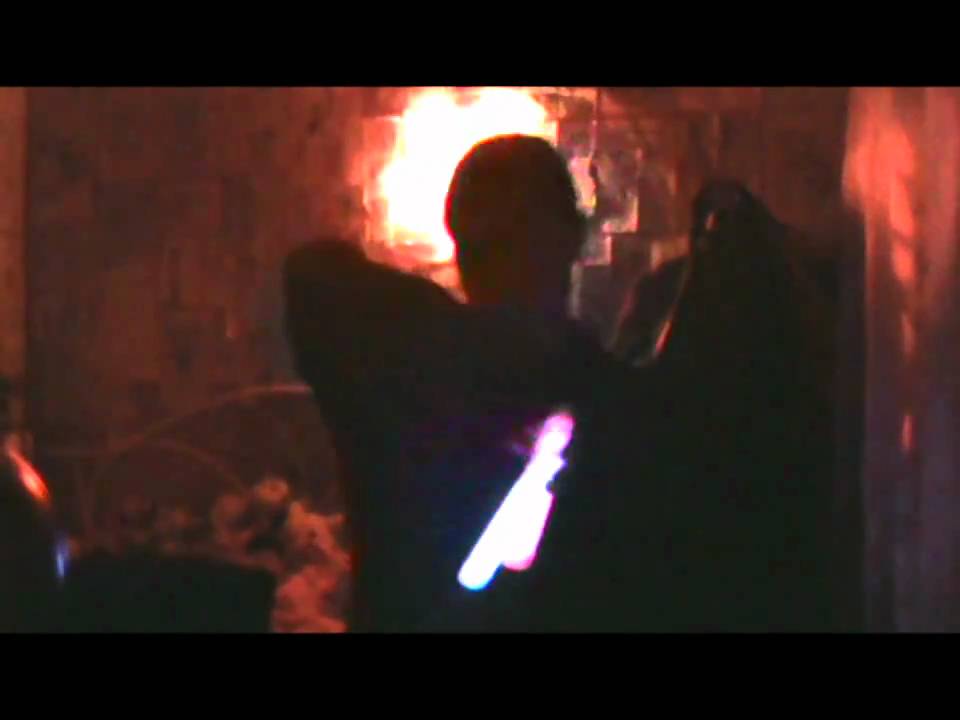 Jenica Raves With Glowsticks