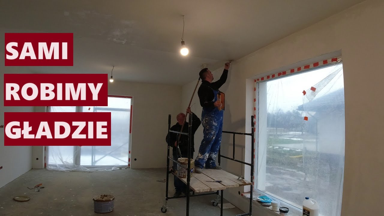 Gładzie na tynku cementowo wapiennym| Sami robimy gładzie w naszym domu| Zrób to sam| Budowa 2024