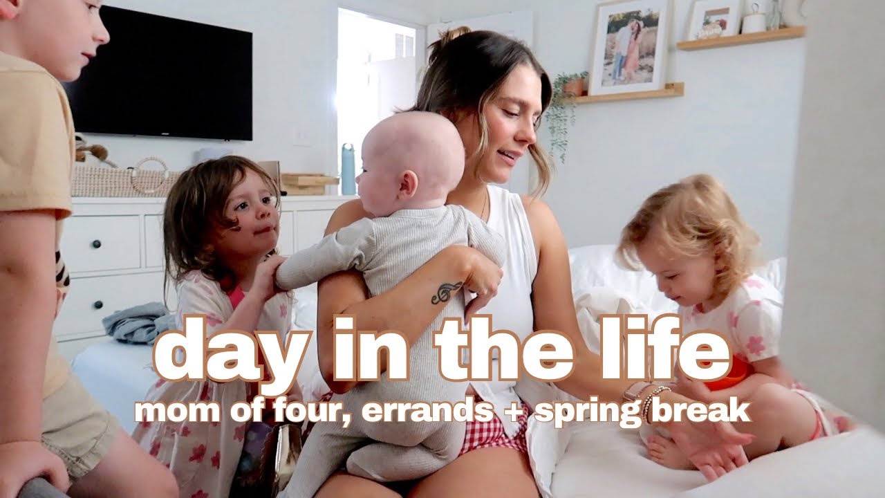 a day in the life of a sahm to 4! solo mom day, spring break & errands! Emma Donaldson