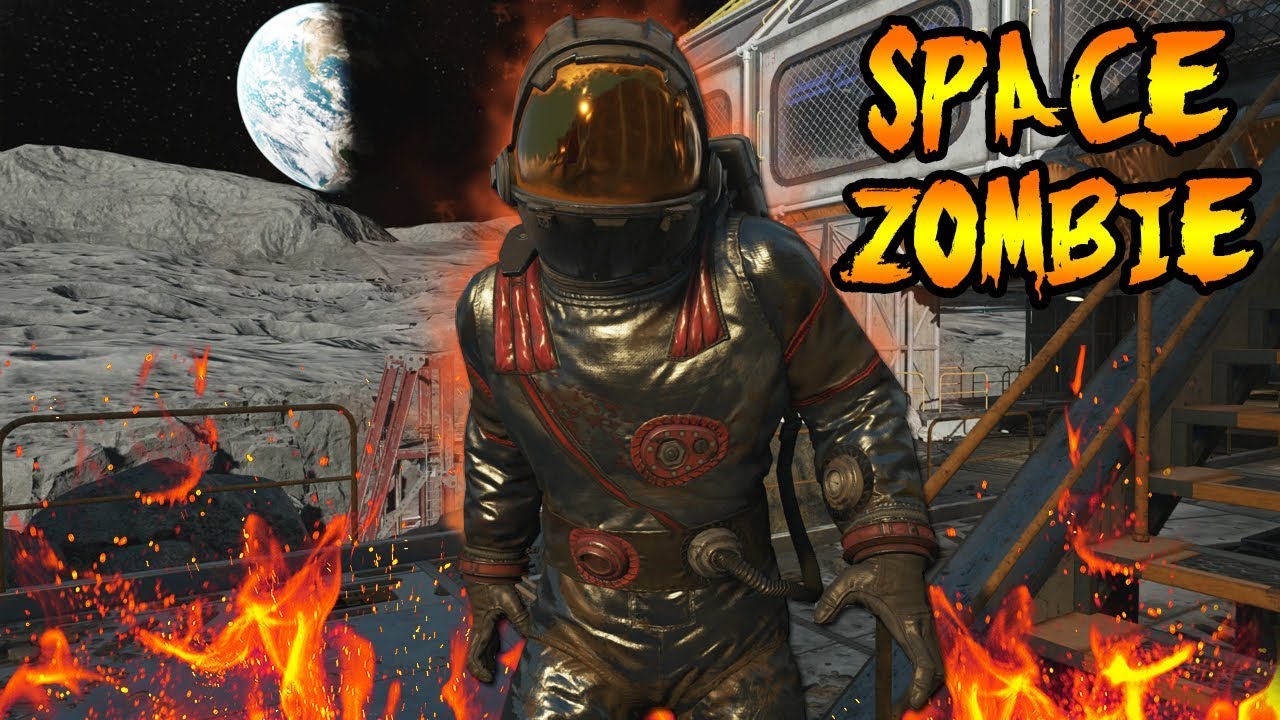 The Story of ZOMBIE ASTRONAUT! SPACE MAN ON MOON STORY! NEW Call of Duty Black Ops Zombies Storyline