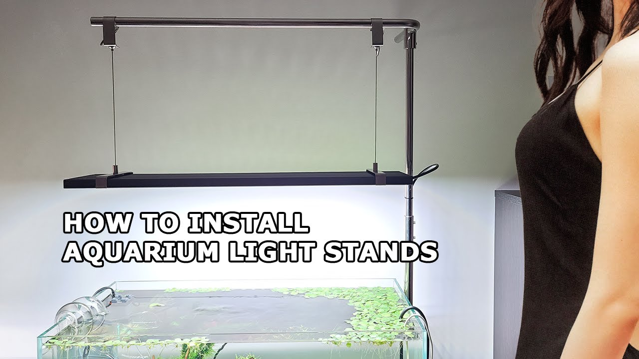 HOW TO INSTALL An Aquarium Light Cabinet Stand (LitiAquaria Stainless Steel Lighting Cabinet Mount)