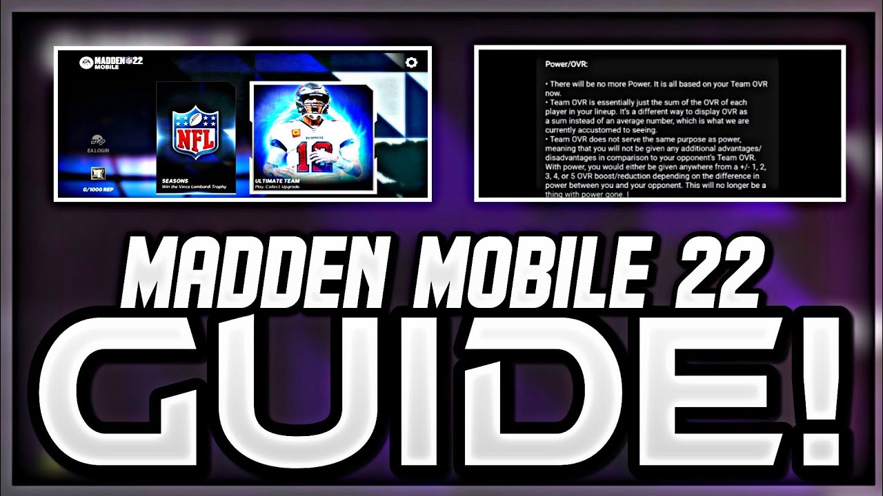 MADDEN MOBILE 22 GUIDE