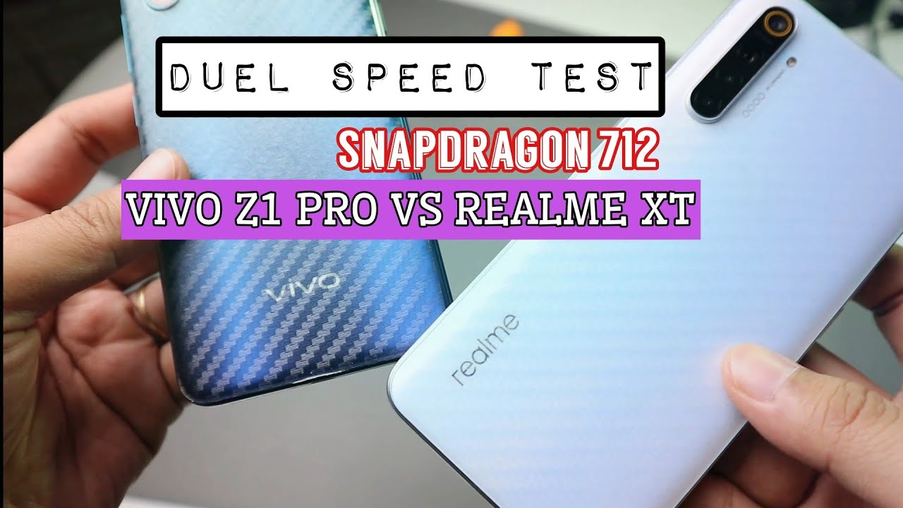 VIVO Z1 PRO VS REALME XT SPEED TEST | DUEL SNAPDRAGON 712