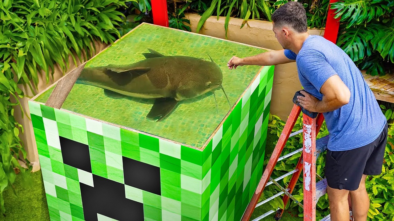 I Built a MINECRAFT Fish Aquarium