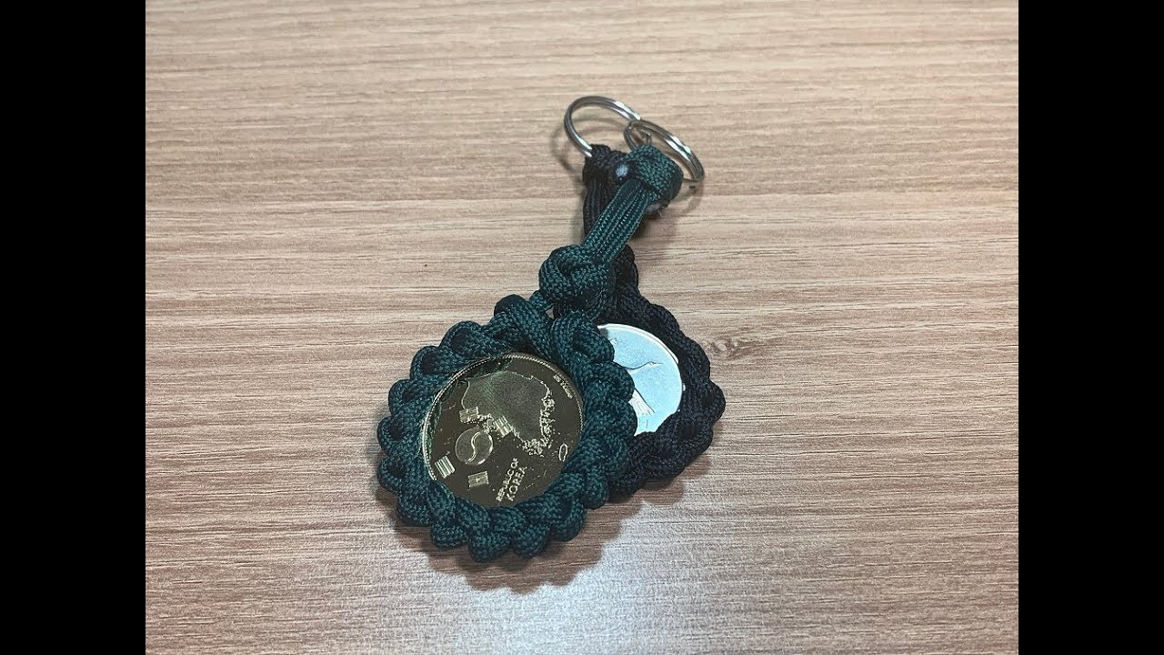 파라코드 매듭  '코인 랩' How to make a coin wrap paracord knot