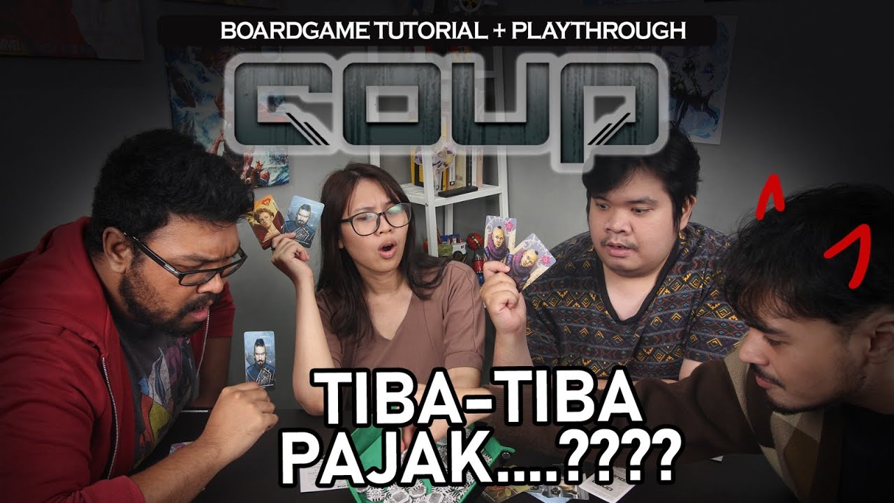 GAME BERBOHONG, NYURI, DAN PAJAK!! - Coup Board game Tutorial and Playthrough