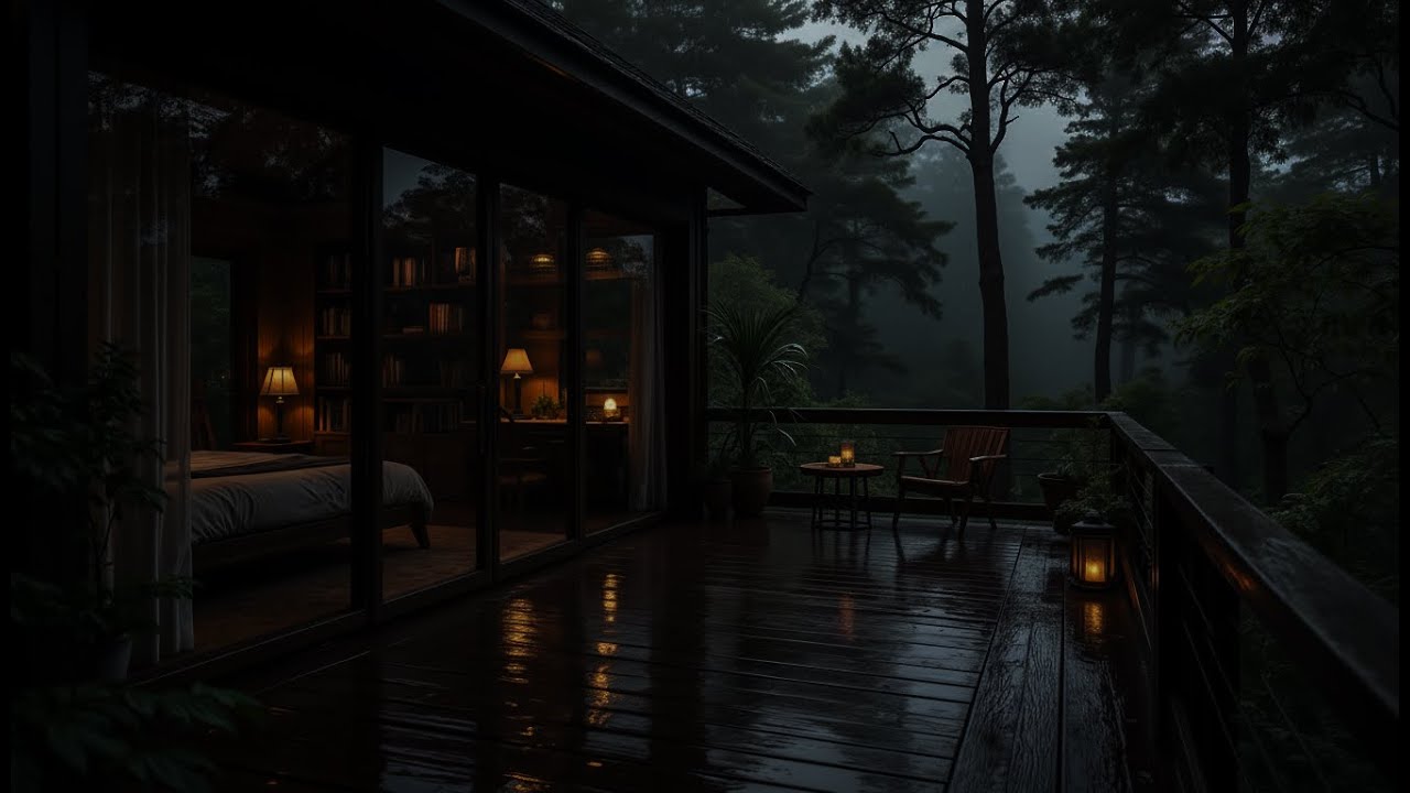 Soft Forest Rain 🌲 with Gentle Piano | Calm Your Mind, Ease Anxiety & Sleep Through the Night