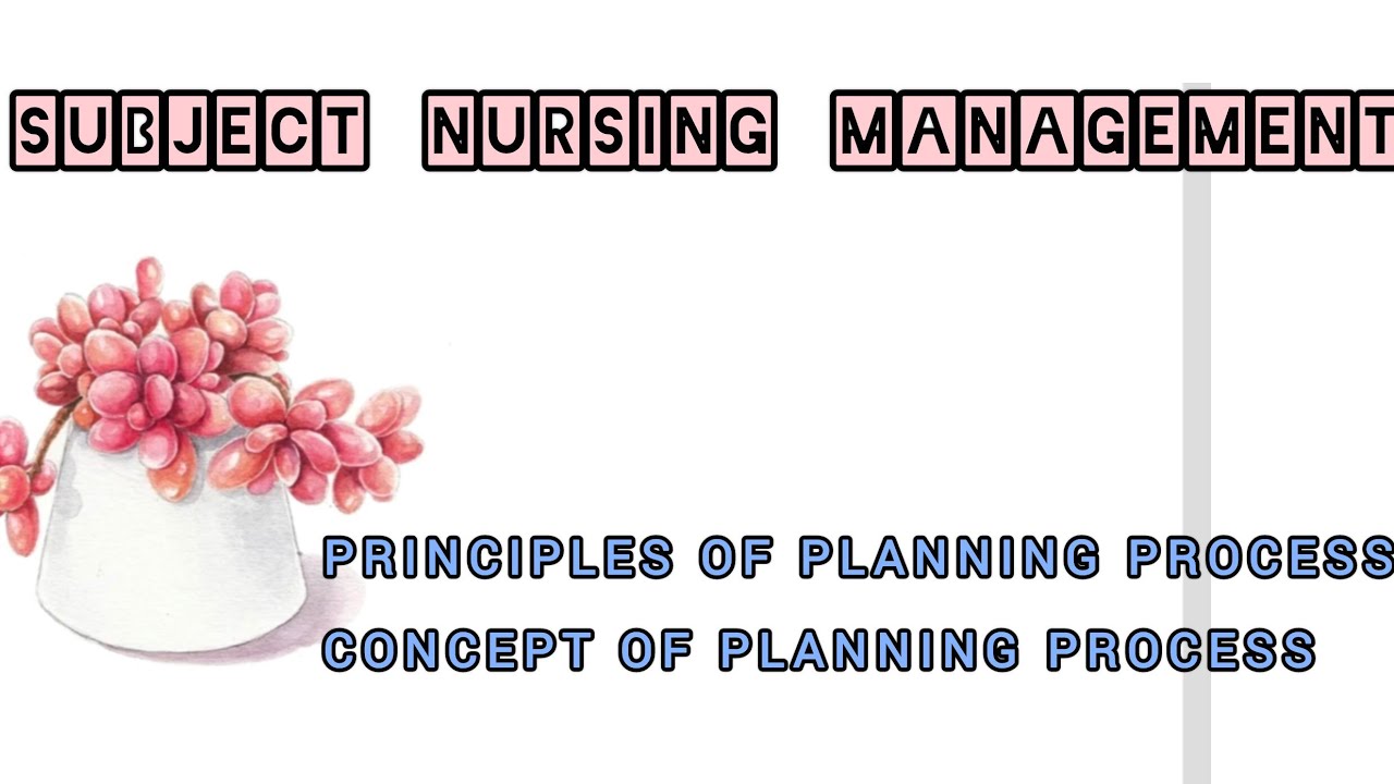 Principles & concept of planning process #mangement #nursing #nursingstudent #bscnursing #mscnursing