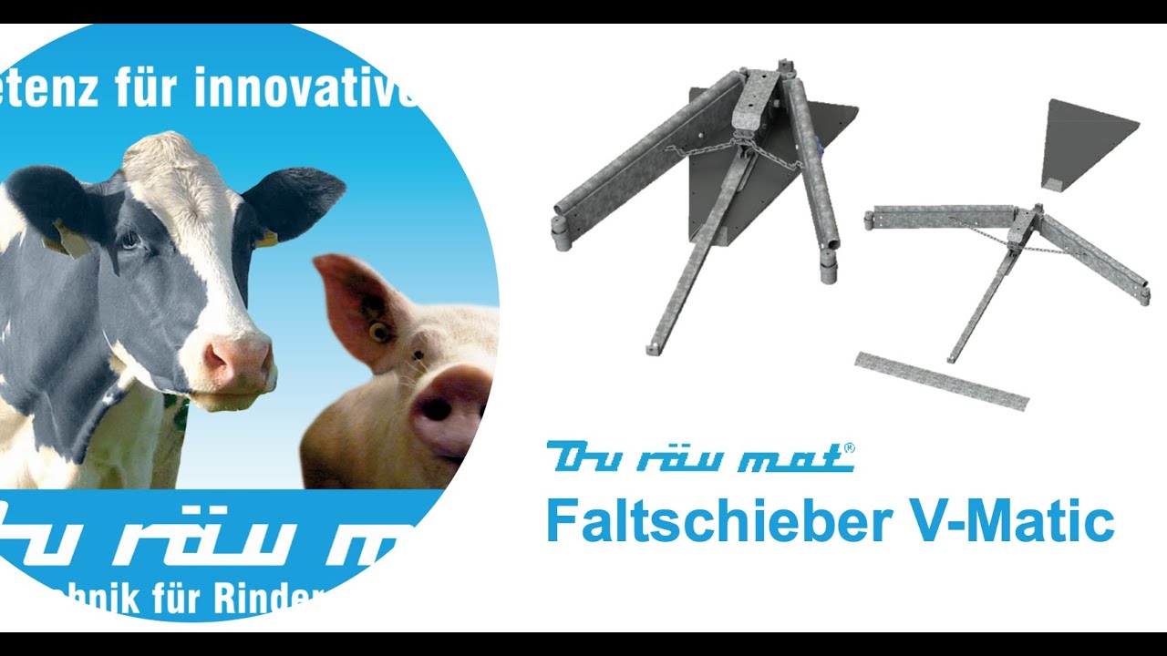 Duräumat V-matic Faltschieber -  Entmistungsanlage