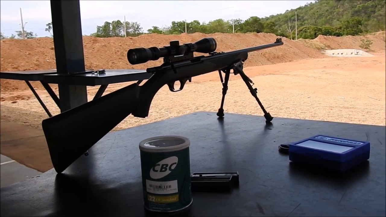 Rifle CBC 8022 CL. 22 Tiro a longa dist&acirc;ncia  long range shooting .22lr at 308 meters (336 yards)
