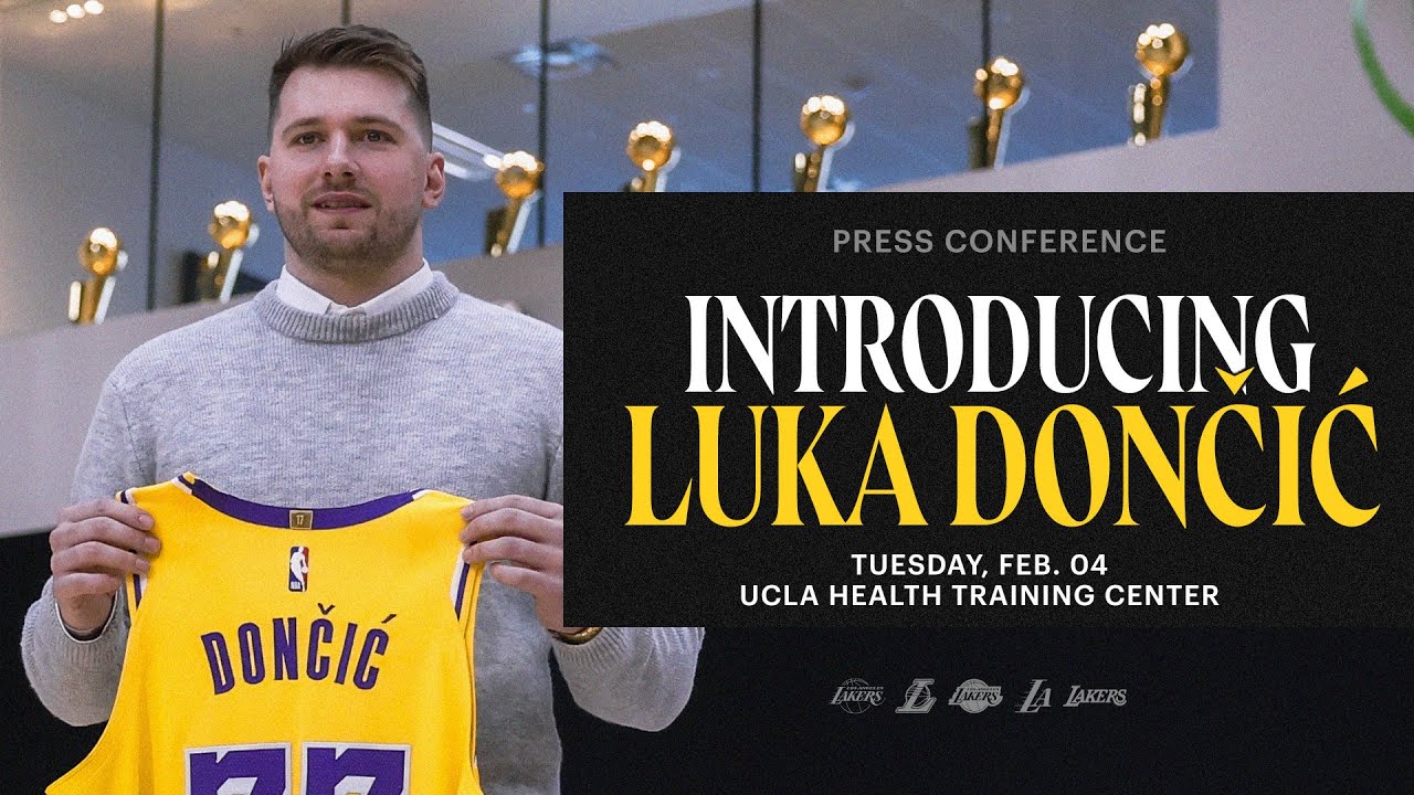 Luka Dončić Lakers Introductory Press Conference