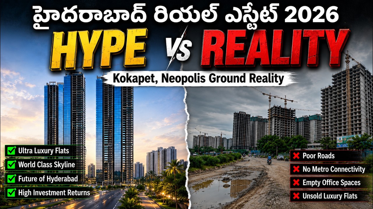Hyderabad Real Estate Hype vs Ground Reality | Kokapet, Neopolis Ground Reality