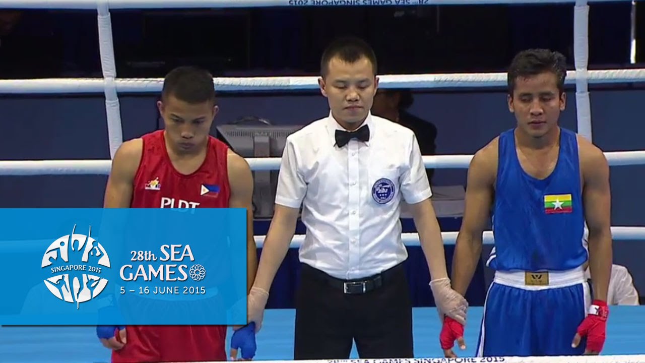 Boxing (Day 3) Men's Bantam Weight (56kg)  Semifinals Bout 54 | 28th SEA Games Singapore 2015