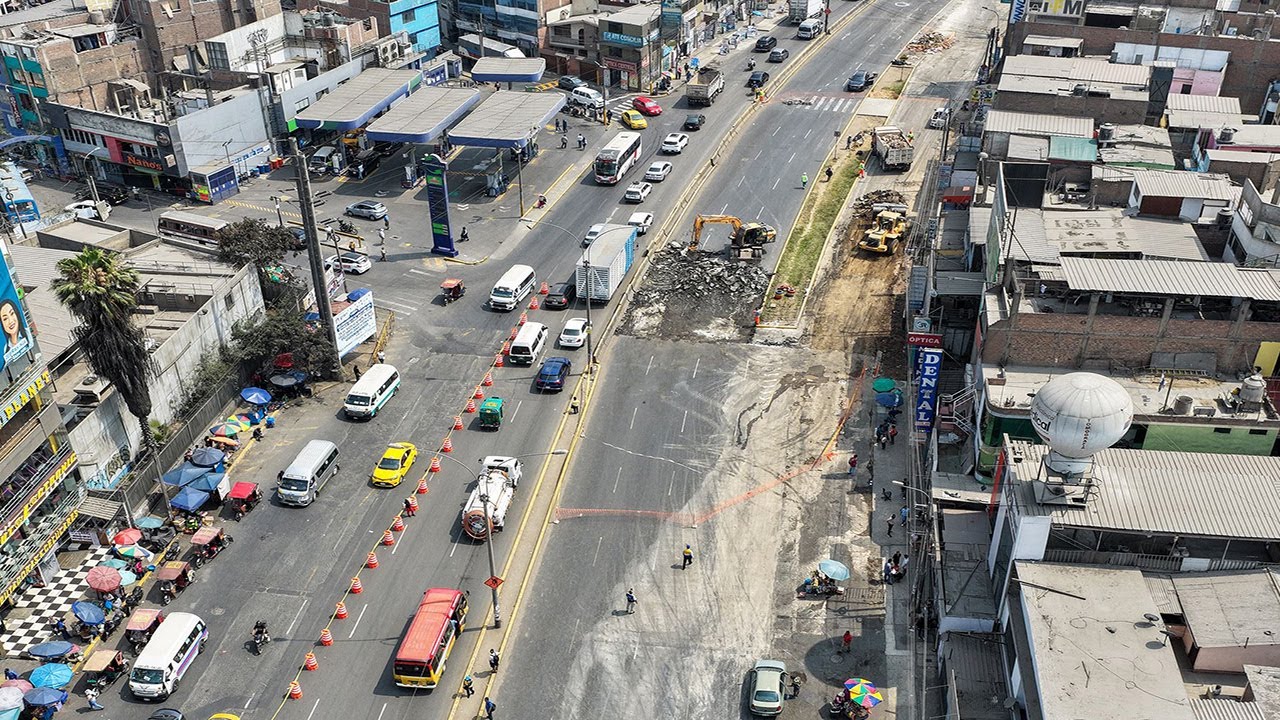 Carretera Central: desv&iacute;os por obras en cerro Candela