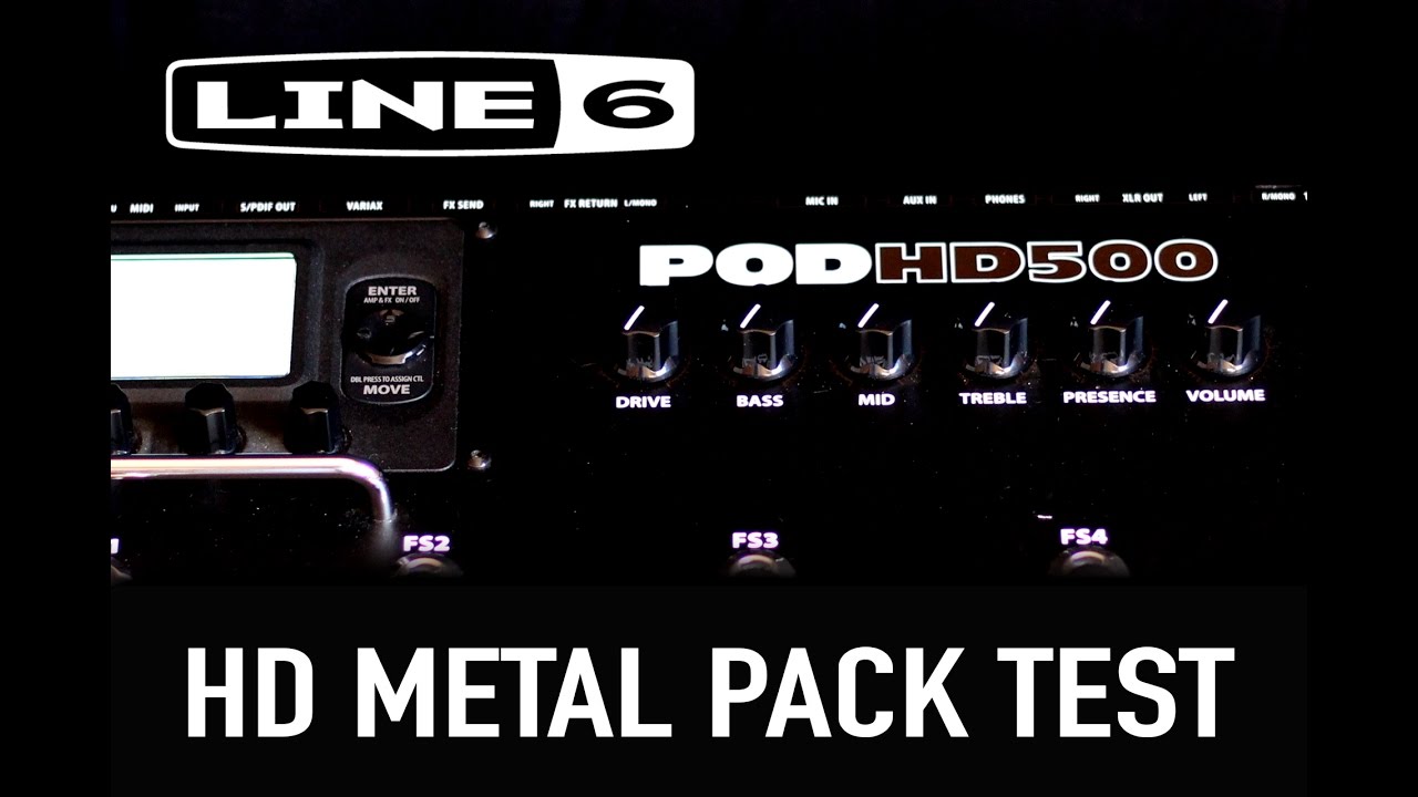 Line 6 POD HD500 HD Metal Pack test