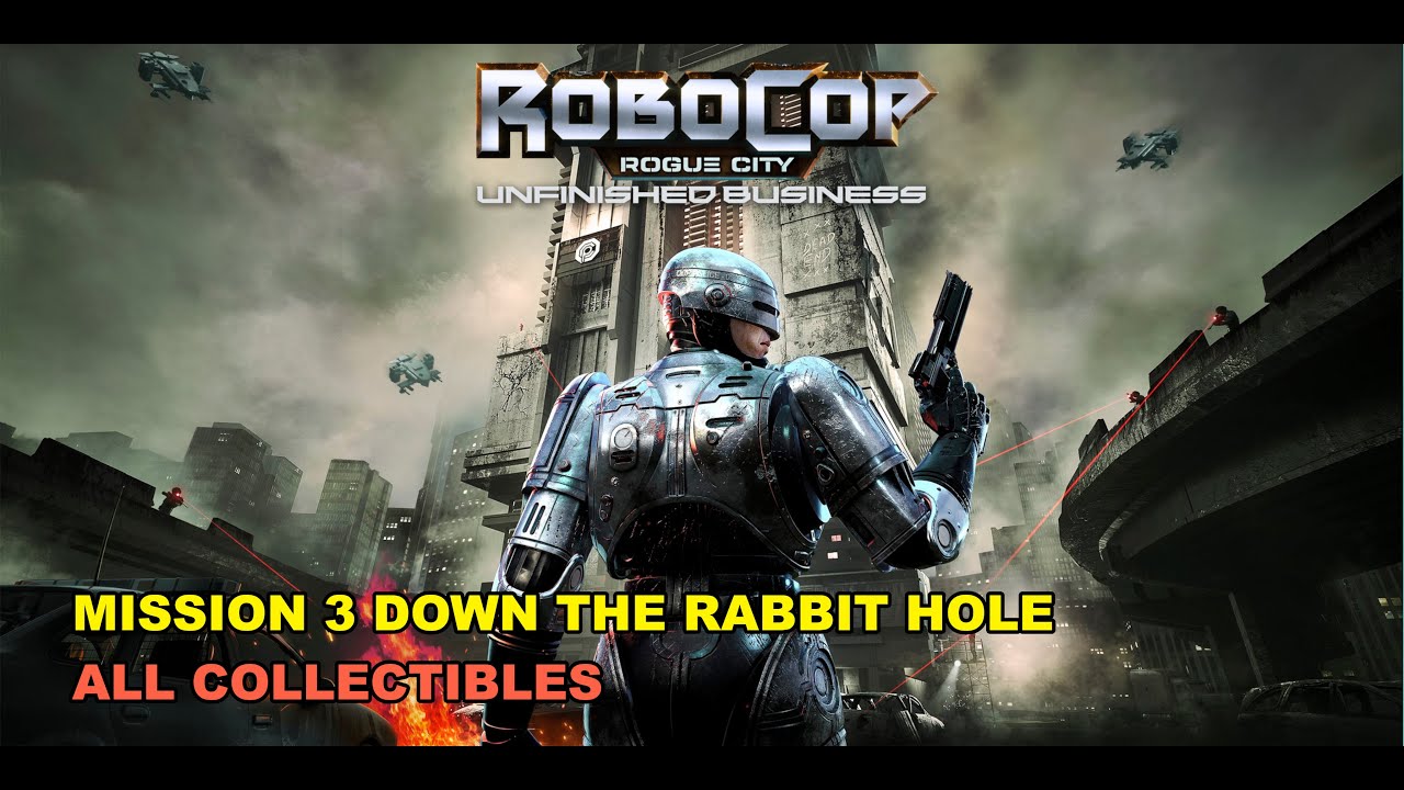 RoboCop Rogue City — Незаконченное дело — Миссия 3: Вниз по кроличьей норе. Все коллекционные пре...