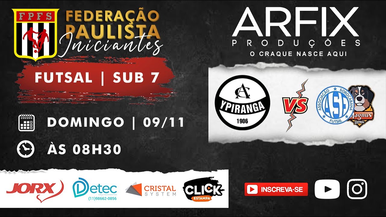 YPIRANGA x MAGNUS - FUTSAL | SUB 7