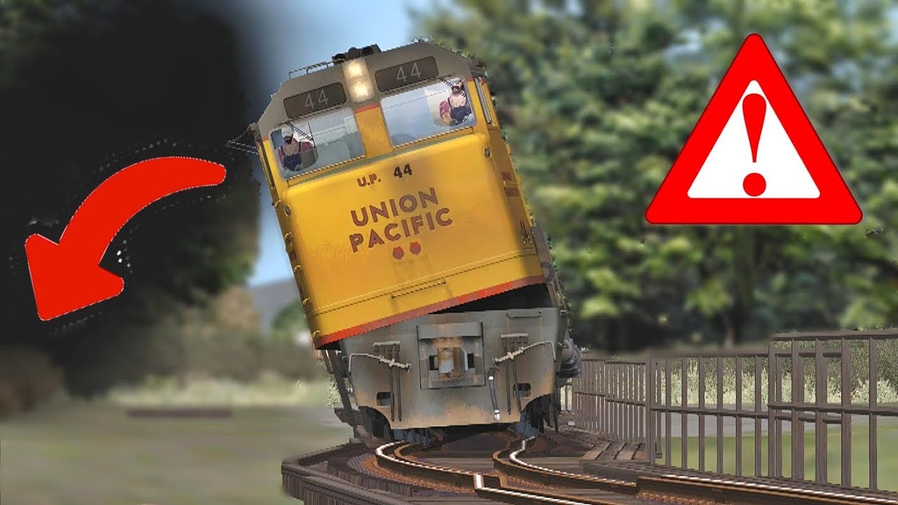 The WORST TRACKS traversed by a 16-WHEELED TRAIN😲