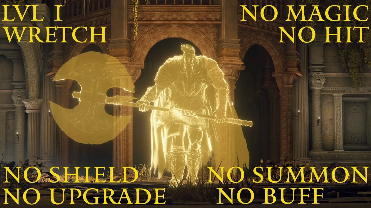 Godfrey (Golden Shade) | ELDEN RING (Lvl. 1 Wretch - No Hit - No Upgrades - No Buff)