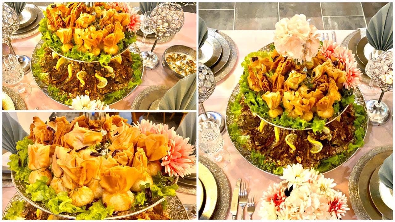 ضيافة مغربية 🌸 كوطليط محمر ف الفران مرافق بالروز 🌸مذاق لا يقاوم حماقو عليه ضيافي🌸