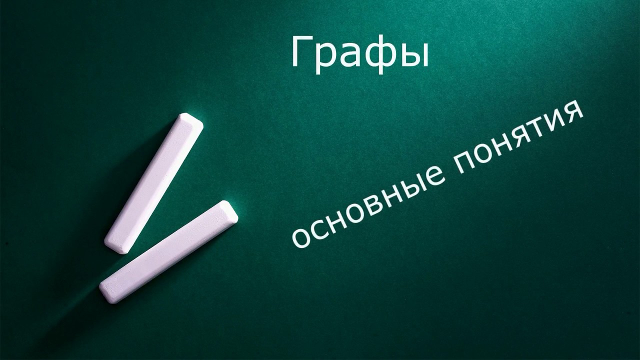 Графы, основные понятия