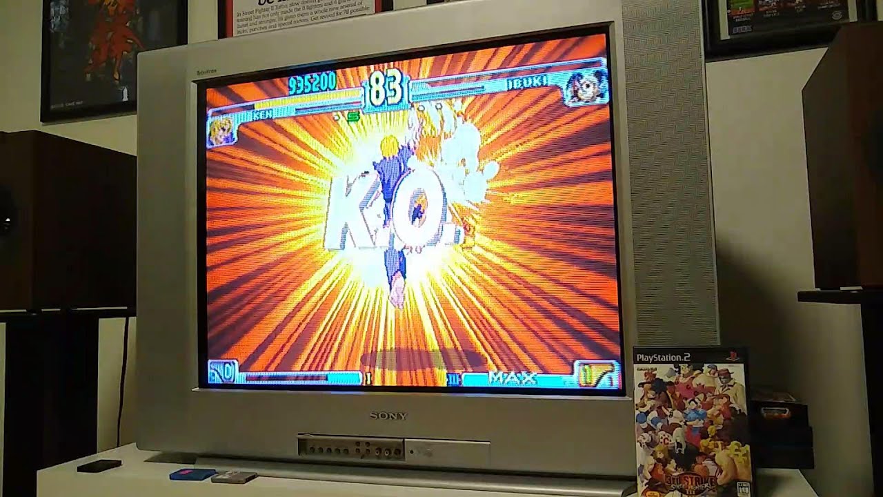 Street Fighter III Third Strike - PlayStation 2 (Japan) - Sony Trinitron | Real Hardware | Gameplay