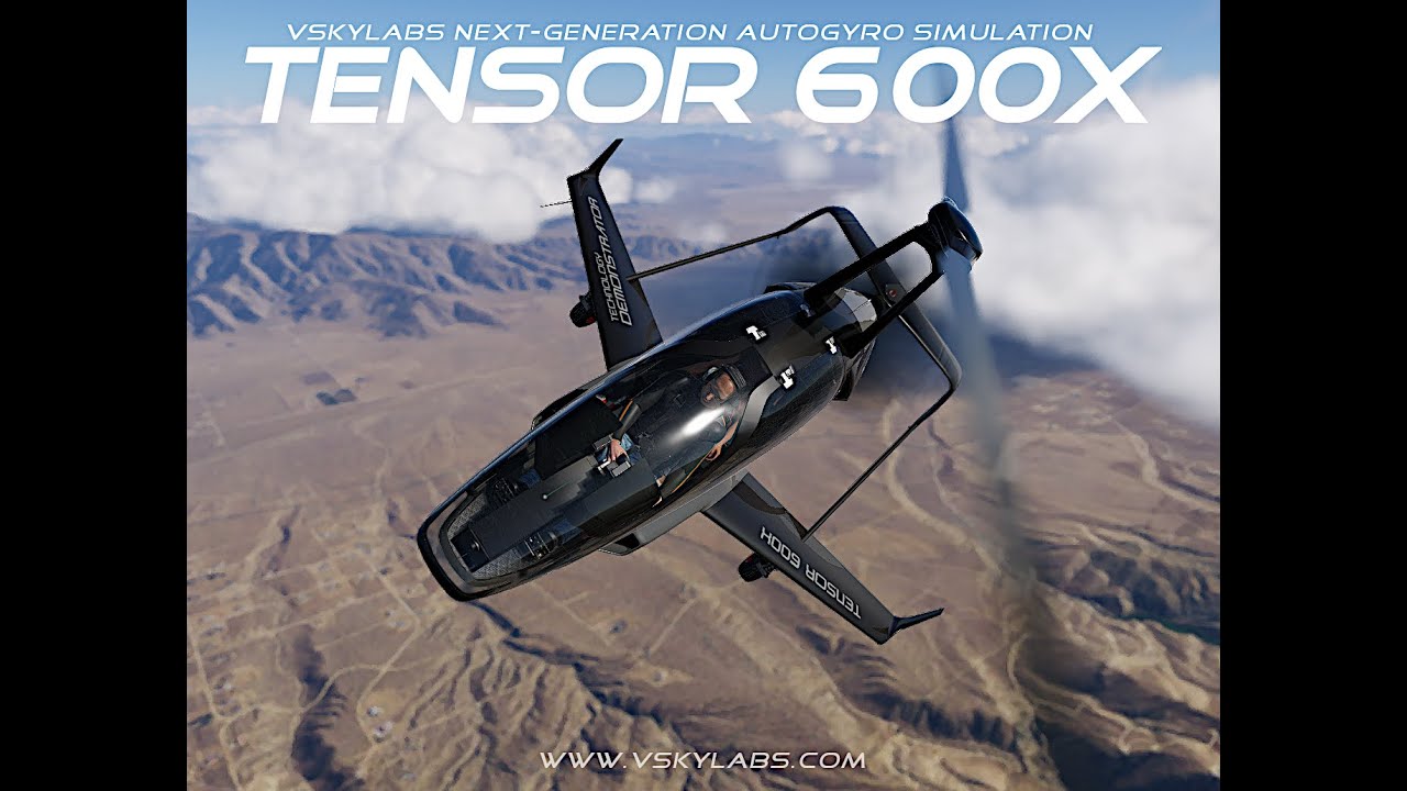 [Archive-2026] VSKYLABS Test-Pilot Tensor 600X Prototype for X-Plane 12 Flight Simulator.