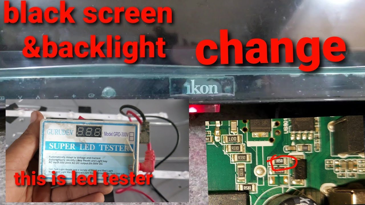 iKon led tv backlight problem .ikon 32