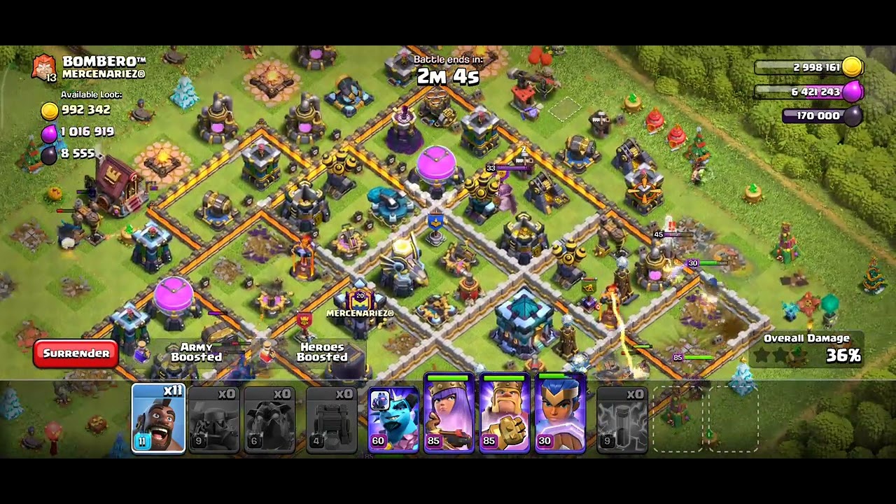 14 level town hall ⚡⚡. #coc #games #clansofclash #gameplay 