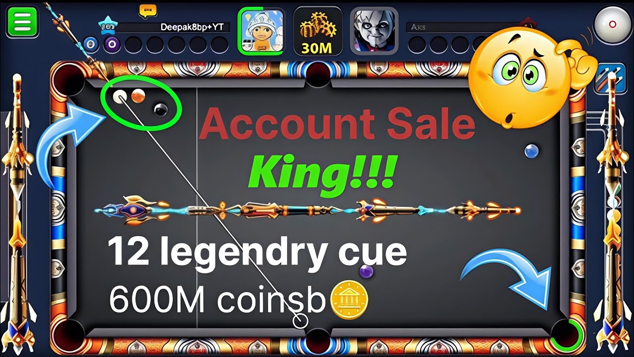 Good Acount Sale Coment kare in 8 Ball Pool #viral 