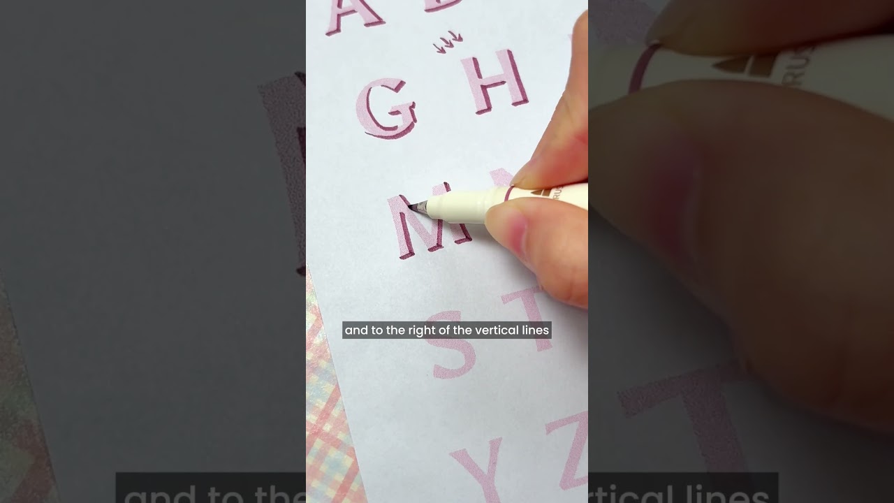 🥸Ideas for adding shadow on your letter | WRITECH Brush Tip Marker Pens