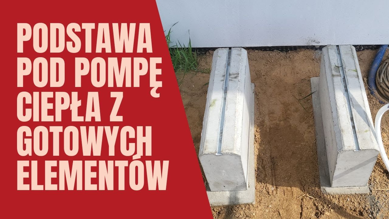 Podstawa pod pompę ciepła  z gotowych elementów DIY