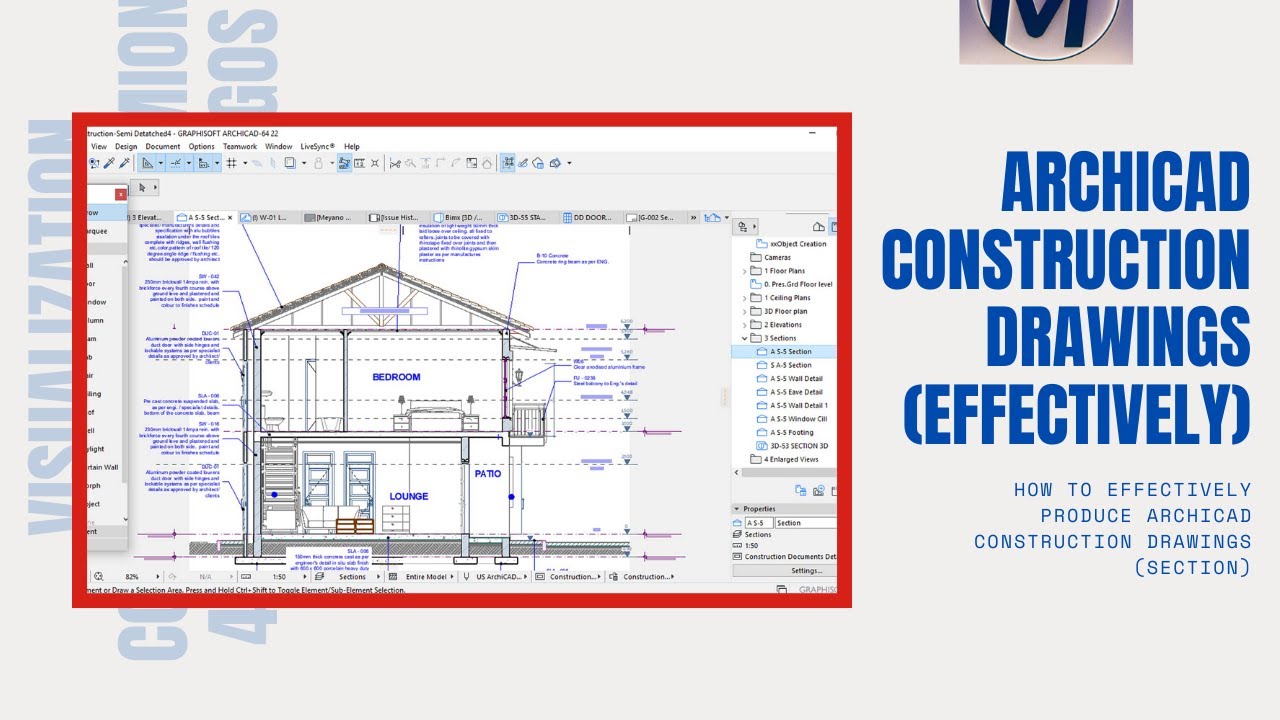 How to effectively produce ArchiCAD Construction Drawings (SECTION)