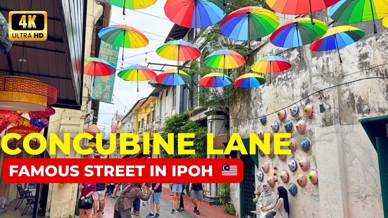 [4K] Exploring the Famous Concubine Lane, Ipoh 🇲🇾 | Hidden Heritage Street