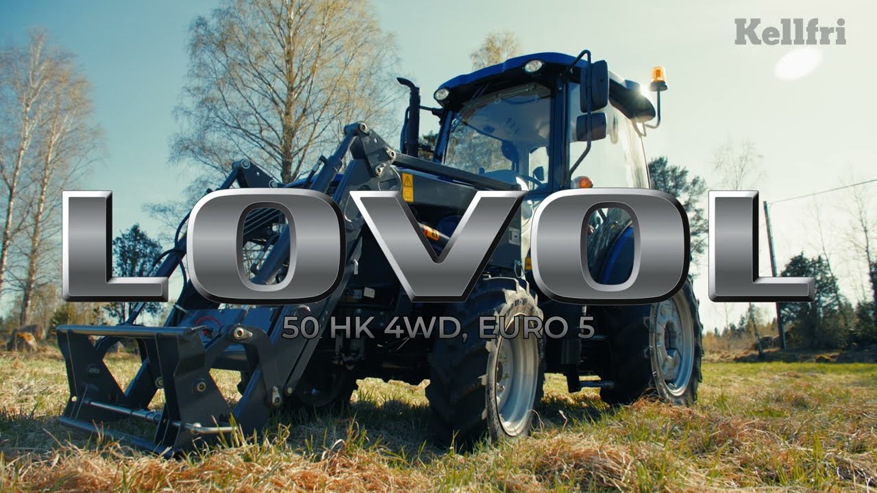 DANISH - TRAKTOR LOVOL 50 HK 4WD MED FRONTL&AElig;SSER, EURO V