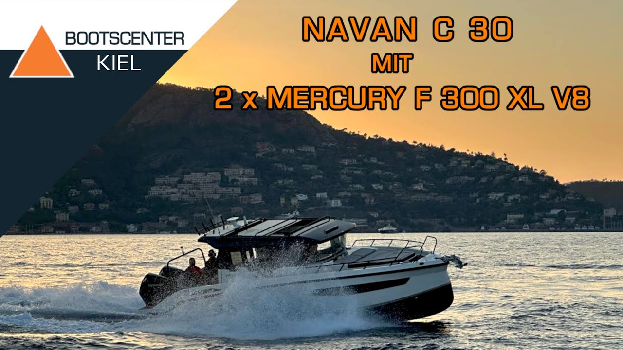 NAVAN C 30 mit 2x Mercury F 300 XL V8 -Bootscenter Kiel-
