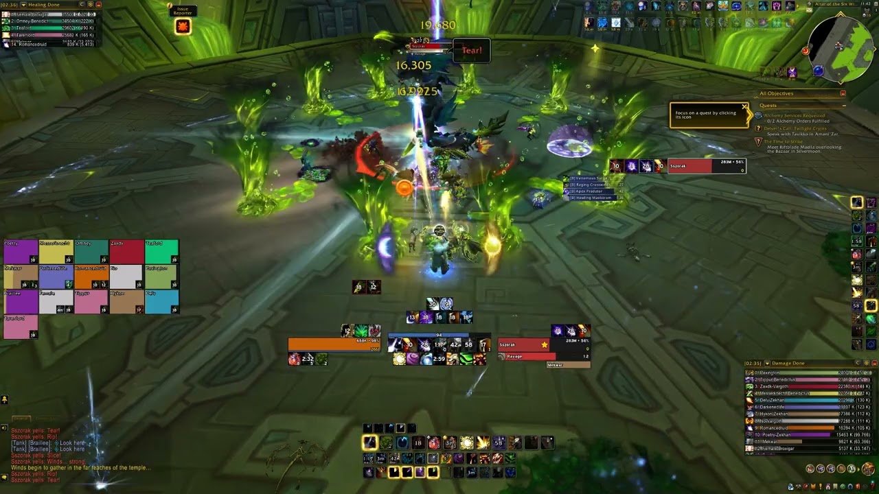 Heroic Sszorak The venomous Abyss Raid testing balance druid pov ptr raid testing balance druid pov