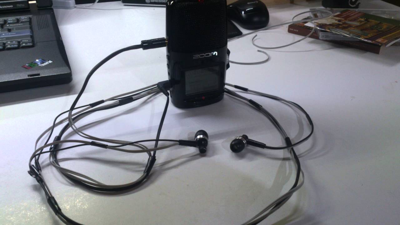 Binaural mic DIY, Mikrofon binauralny, WM-61A, binaural, zoom h2n