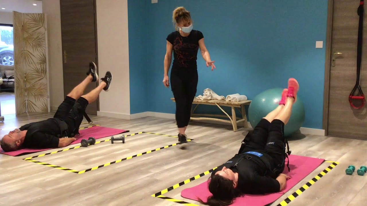 Déroulement d'une session d'electrostimulation IMotion chez Sunfit64 Bidart