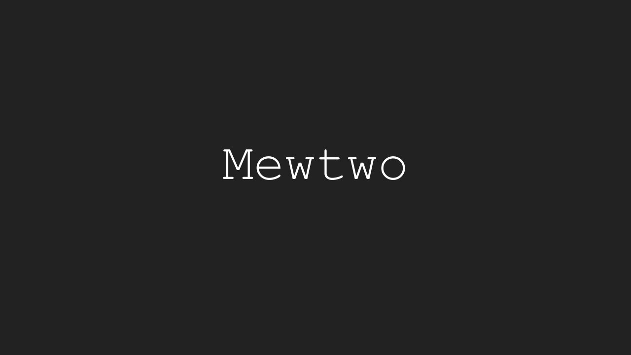 Mewtwo