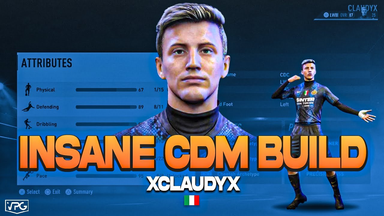 INSANE CDM BUILD ON FIFA 22  - 11v11 PRO CLUBS