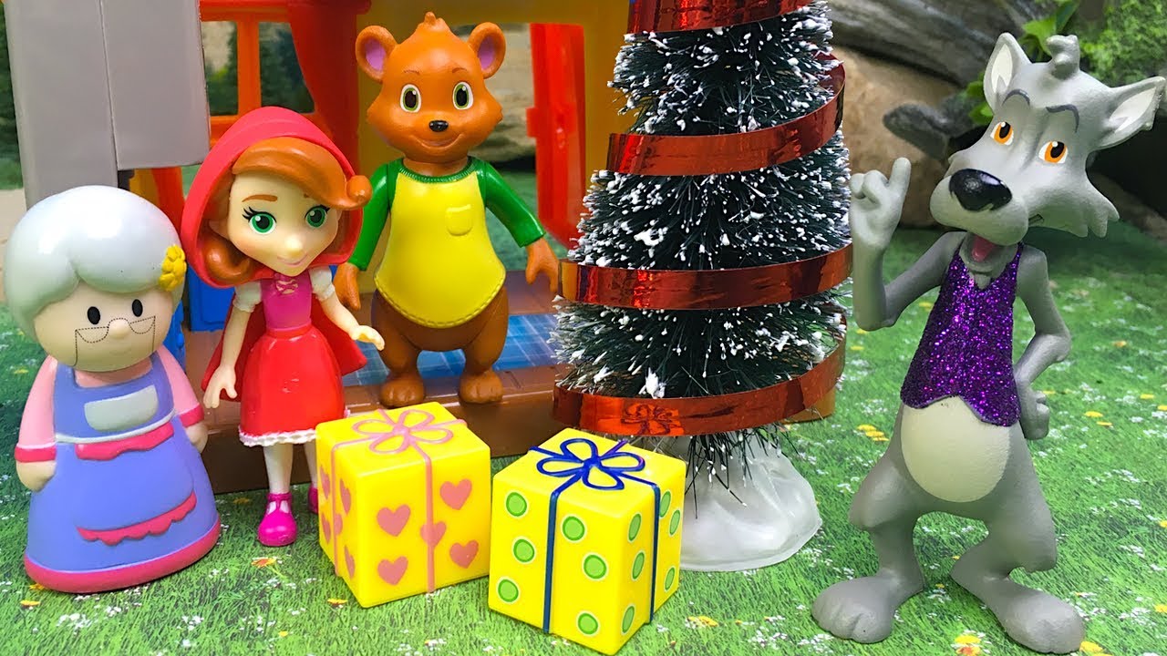 NUEVO CUENTO CON CAPERUCITA ROJA Y EL LOBO FEROZ DE RICITOS Y OSITO SE AMABLE ESTAS NAVIDADES