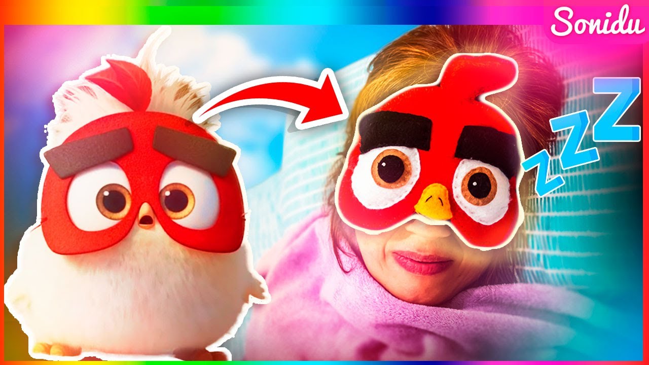 Маска для сна из фильма Angry Birds - Сделай сам - Веселые маски [Free Pattern]