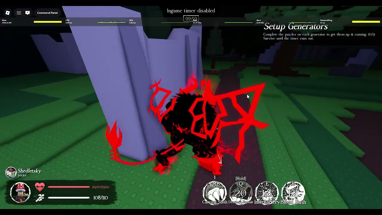Competitive forsaken 1v1 Guest666-Shedletsky against a comp player.