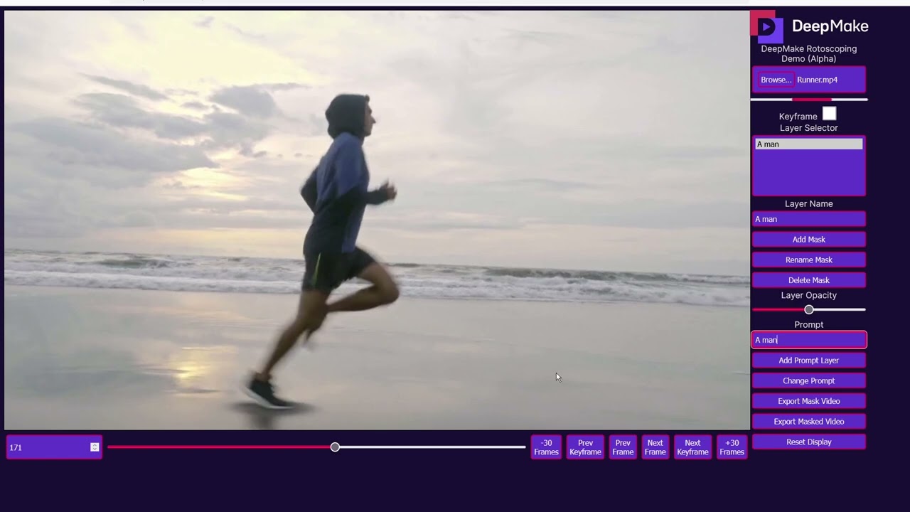 DeepMake web-based Rotoscoping software tutorial